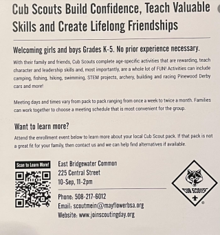 Cub Scout Sign Up 20220910