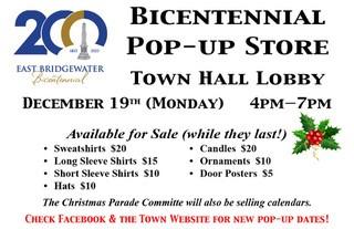 Bicentennial Pop-Up Store December 19th 4PM-7PM